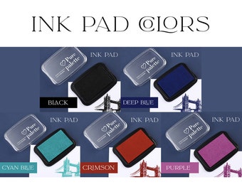 Ink Pad for Rubber Stamp, Ink for Rubber Stamps, Ink Pad Black, Ink Pad Blue, Ink Pad Red, Ink Pad Purple, Ink Pad Cyan Blue
