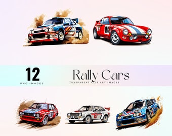 Auto da Rally clip art, funny Race vehicle illustrazione a colori  PNG, Race Car vector graphics, colored Race Rally clip art