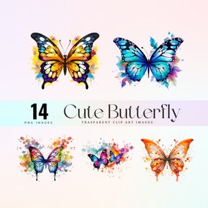 Cute Monarch Butterfly Clipart, Watercolor baby fly illustration png, pastel bugs graphic art, winged darling art, pretty butterflies art