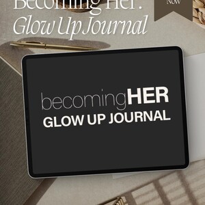 Becoming Her: Glow up Journal | Digital Guided Journal for Women | Soft ...
