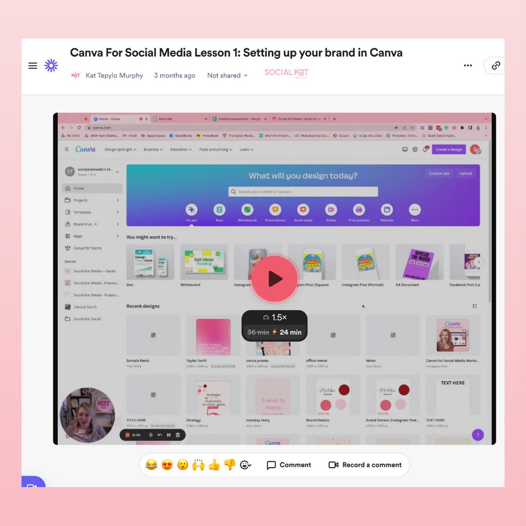 Canva video tutorial how to use canva for social media etsy australia