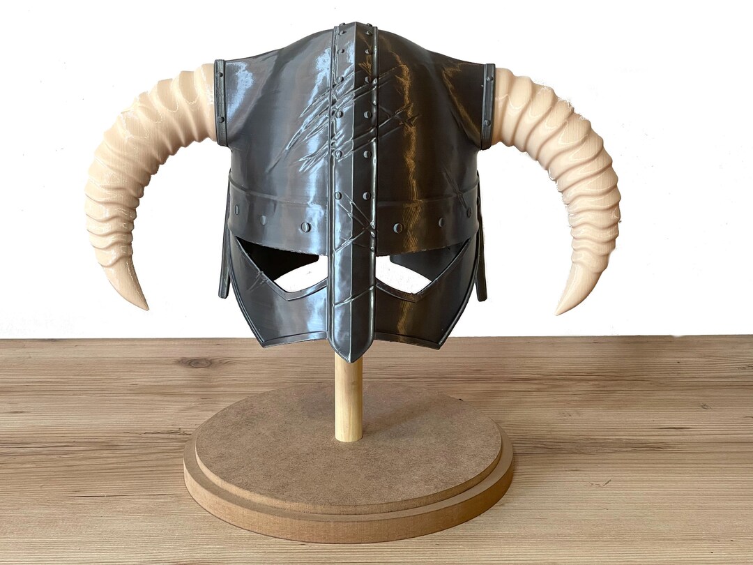 Skyrim Dragonborn Helmet 3D Printed Wearable Prop Etsy