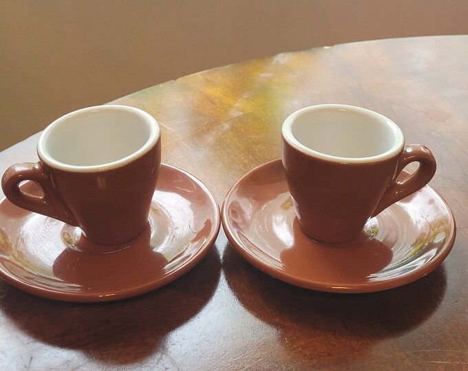 X2 Nuova Point Espresso Cups and Saucers Etsy