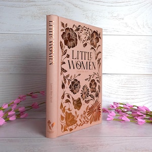 Louisa May Alcott, Little Women, BEAUTIFUL Gift Edition Book, Pink Linen Cloth and Foil Design, Collectors Hardcover, Nice Tinted Page Edges