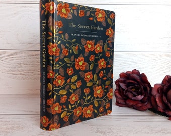 Frances Hodgson Burnett, The Secret Garden, livro de qualidade para exposição, especial deluxe, design Chiltern, capa dura com bordas douradas, edição para presente, como novo