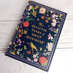 Emily Dickinson, sélection de poèmes, livre cadeau, couverture rigide de luxe, collection américaine classique, bibliothèque personnelle, joli livre de poésie, comme neuf