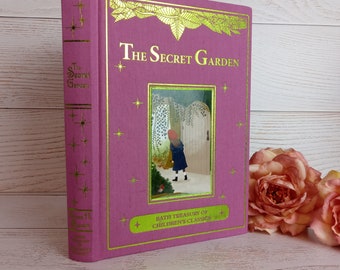 Frances Hodgson Burnett The Secret Garden Charmante Farbe Illustrierte Stoffgebundene Geschenkausgabe Deluxe Hardcover farbige Kanten Schöne Anziehungskraft