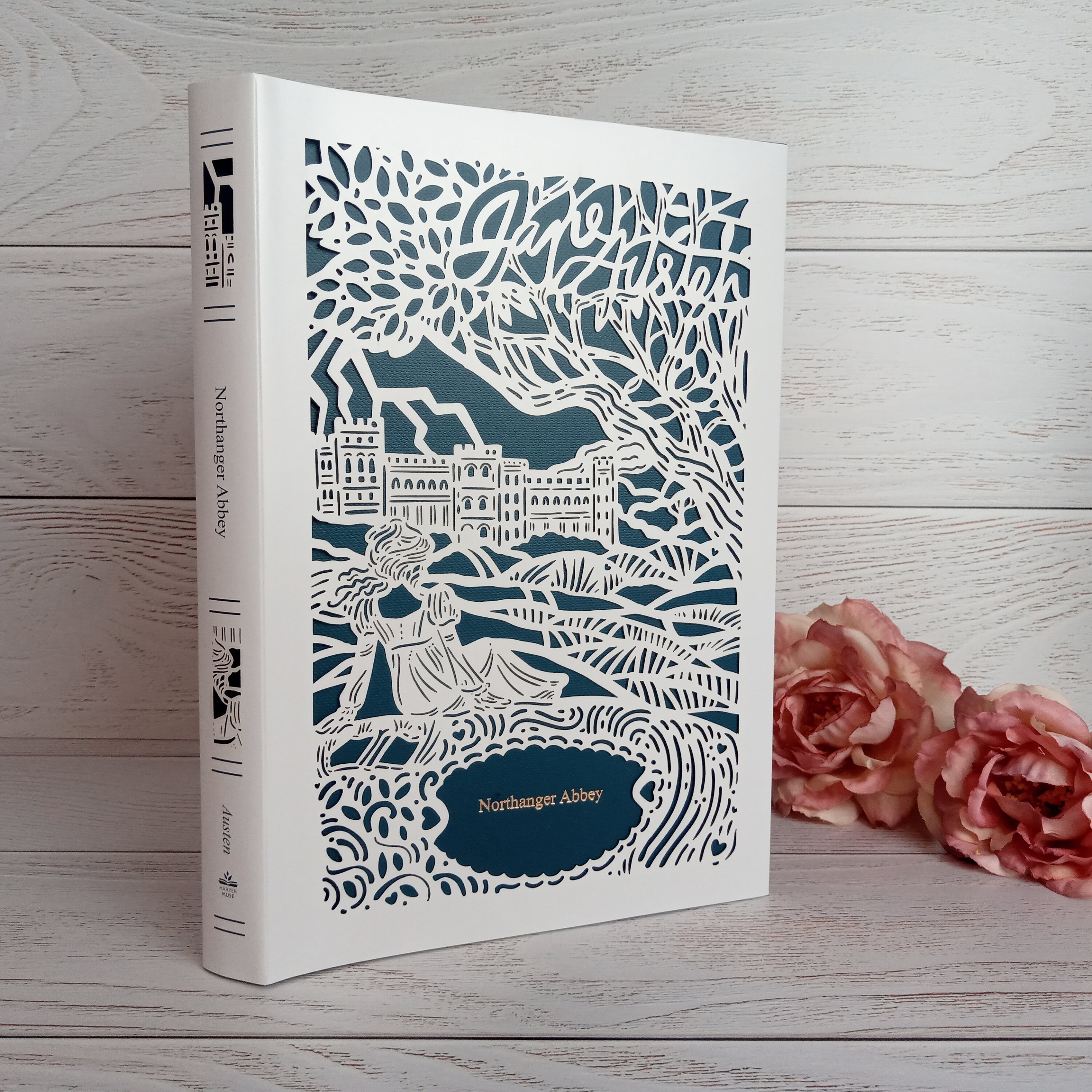 Jane Austen, Northanger Abbey, As New Gift Book Edition, Coloured Page Edges, Deluxe Hardcover with Laser-Cut Dust Jacket, Collectible, Nice