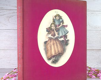 Lewis Carroll, RARE 1974 Alice's Adventures in Wonderland, Special Gift First Edition Book, Olivetti, Kuniyoshi Kaneko Illustrations, Large.