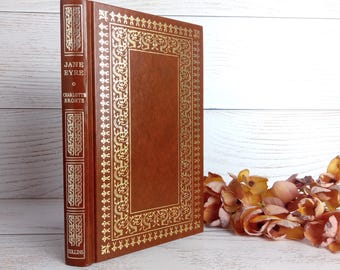 Jane Eyre vintage Relié, Charlotte Bronte, Brown and Gilt, 1993 Collins.