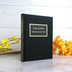 Edgar Allan Poe, The Raven: 1995 Miniature Book, Moire Silk Binding