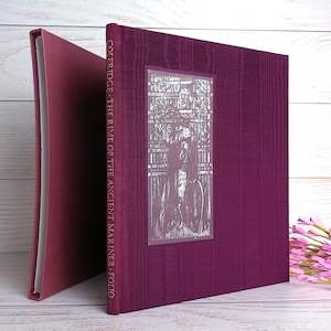 S T Coleridge, The Rime of the Ancient Mariner, Lovely Full Silk Binding, Folio Society 1994, 1st Edition Book, Wood Engravings, Fine Press.