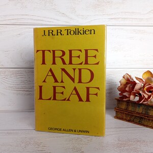 J R R Tolkien Tree and Leaf Lovely 1970s Vintage Hardcover Dust-Jacket Classic Fairy Tale Stories Niggle Lecture Allen Unwin Clean Example!