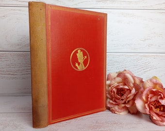 Lewis Carroll Attraverso lo specchio 1922 Edizione Macmillan, pulito, originale classico panno rosso e bordi dorati 50 illustrazioni di John Tenniel