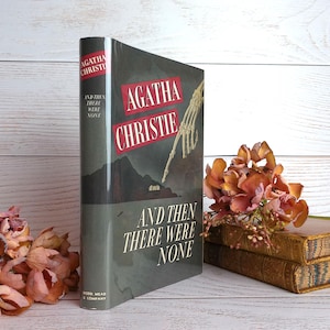 Agatha Christie, And Then There Were None, Collectible FACSIMILE Hardcover Book, 1939 Crime Club Design, Great Dust-Jacket, As New Condition
