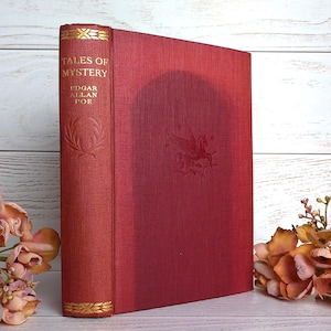 1933, Edgar Allan Poe, Tales of Mystery and Imagination, EERILY UNIQUE? Great Condition, Vintage Hardcover Book, Daily Express Publications