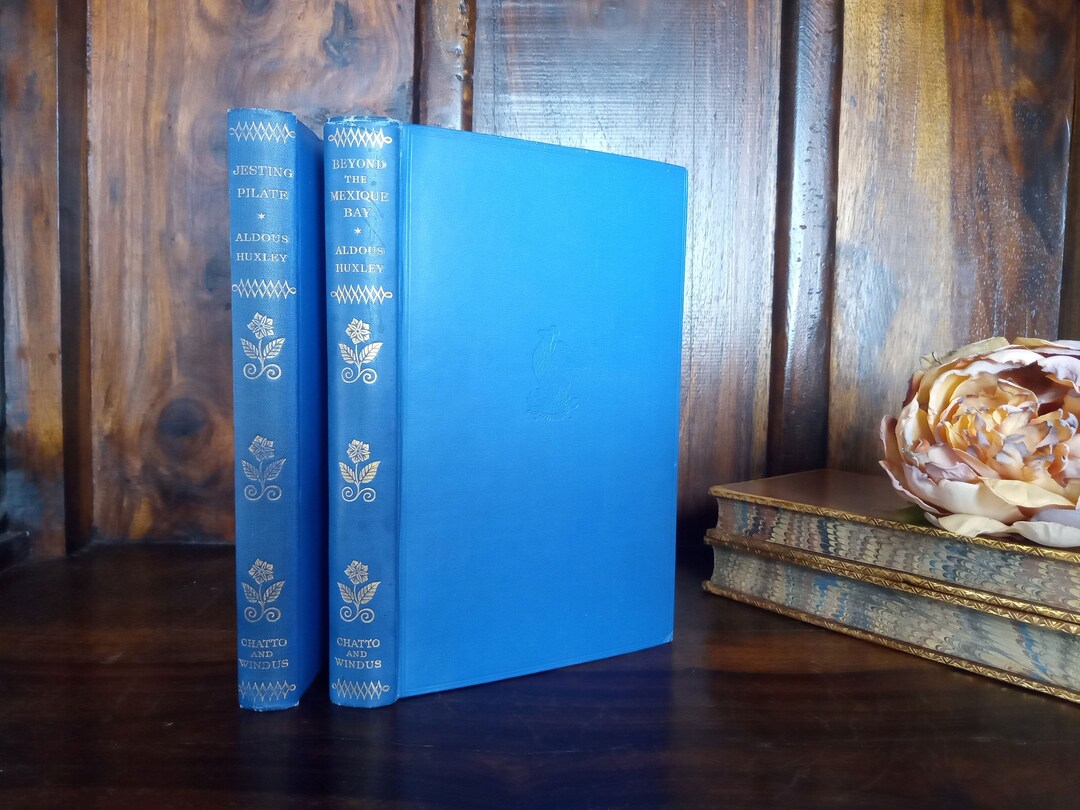 2 Book Travel Set by Aldous Huxley L930s Jesting Pilate Beyond Etsy