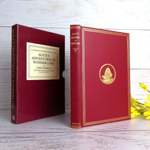 Lewis Carroll, Alice&#39;s Adventures in Wonderland, RARE FACSIMILE BOOK, Macmillan 1984, Slipcase Edition, Gilt Page Edges, Tenniel Illustrated