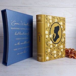 Jane Austen, Emma: Folio Society Book Edition in Metallic Cloth Slipcase
