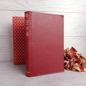 SCARCE Edgar Allan Poe, Tales, Poems, Essays, 1966 Vintage Collins, Clean Book, Handsome Limp Maroon Faux Leather Cloth & Gilt, in Slipcase