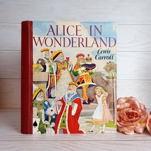Lewis Carroll, Alice in Wonderland, Scarce, Lovely 1950s Vintage Edition, Profusely Illustrated, 8 Colour Plates by G. W. Backhouse, Book.