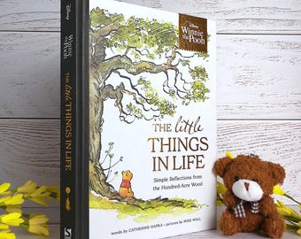 A A Milne, Winnie the Pooh (Methuen 1926) related, The Little Things in Life, Adorable Hardcover Gift Book, Super Colour Illustrated, Disney