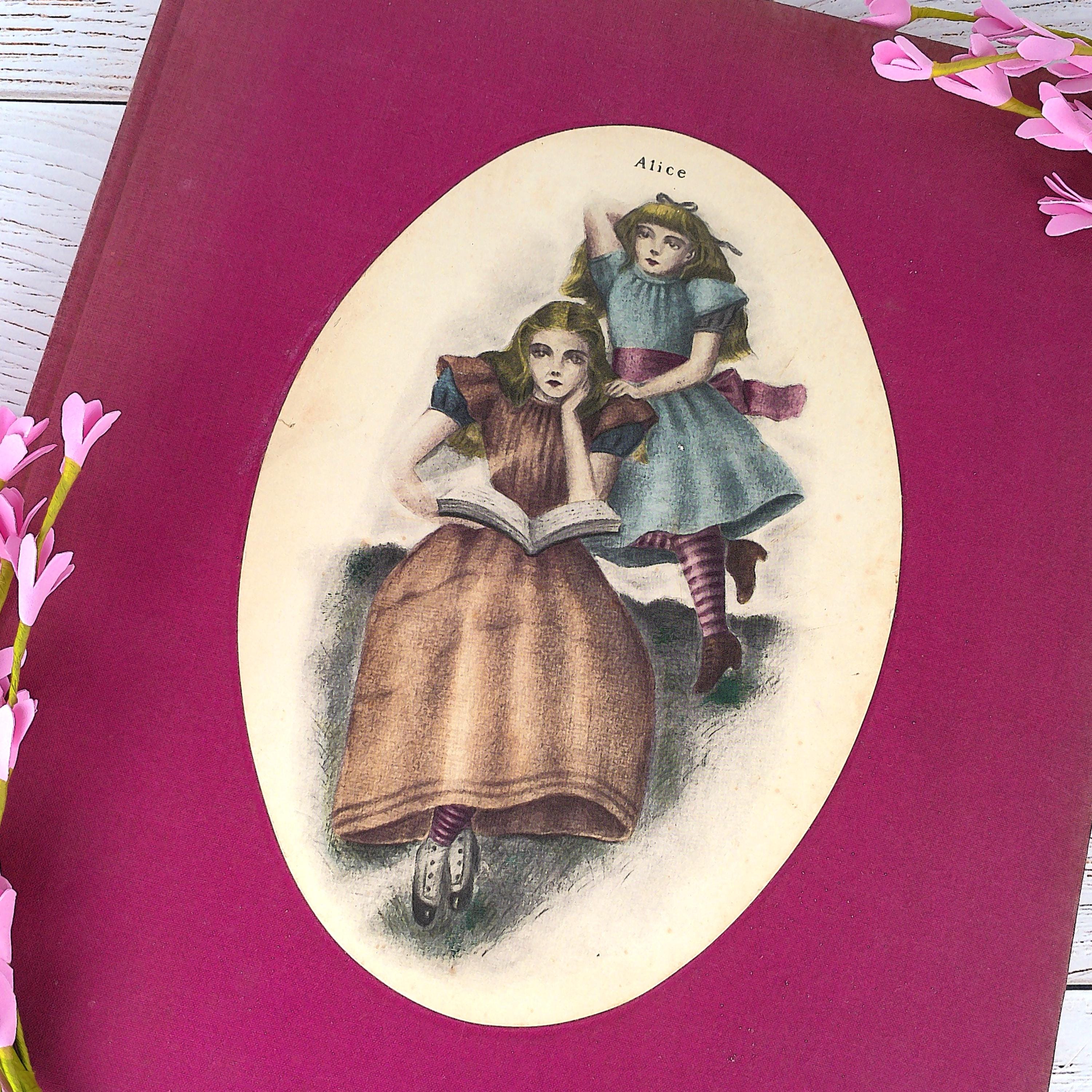 【vintage】ALICE IN WONDERLAND L Vintage Alice in Wonderland Book: 1920s Garden City Edition, A.E.