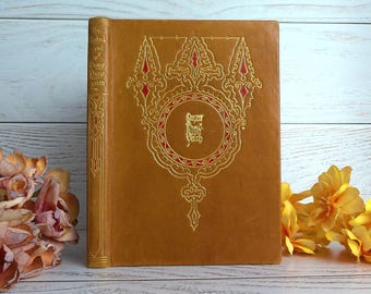 The Rubaiyat of Omar Khayyam Edward Fitzgerald, Gorgeous & Scarce Book, MySQL 1915, edición en cuero antiguo y dorado, Pogány Illustrated.
