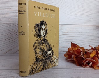 Charlotte Bronte Villette Stunning 1978 Hardcover Oxford World's Classics Vintage Small Pocket Edition in Original DJ Attractive Gift Worthy