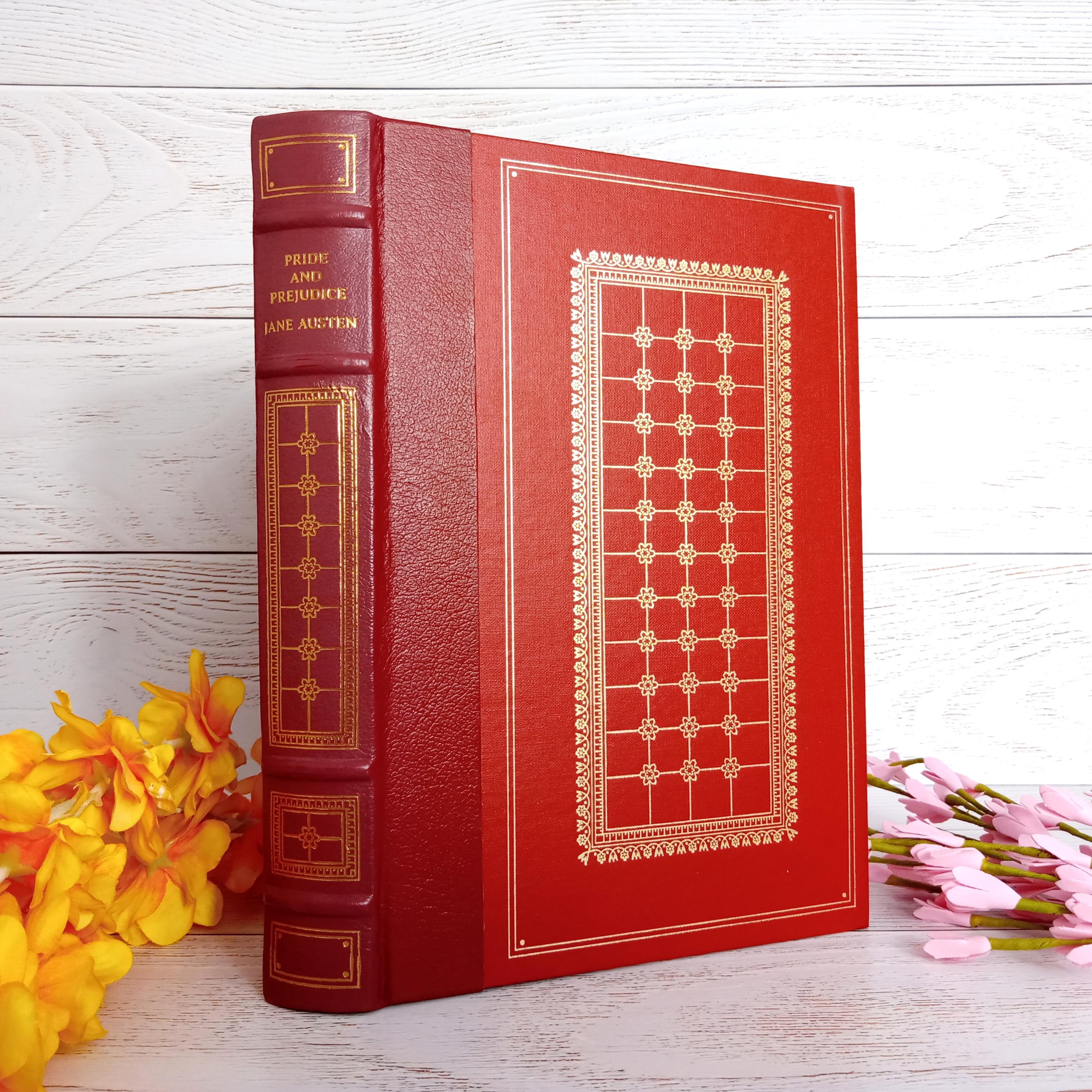 Franklin Library Jane Austen Pride and Prejudice SUPERBE EXEMPTION, édition spéciale de 1984, Bibliothèque des grands livres du monde de l'Université d'Oxford, Illus.