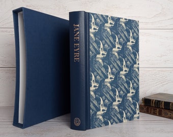 Charlotte Bronte Jane Eyre Gift Worthy Edition in Slipcase, Charming Simon Brett Wood Engravings, Folio Society, Fine Press, As New, Nice!