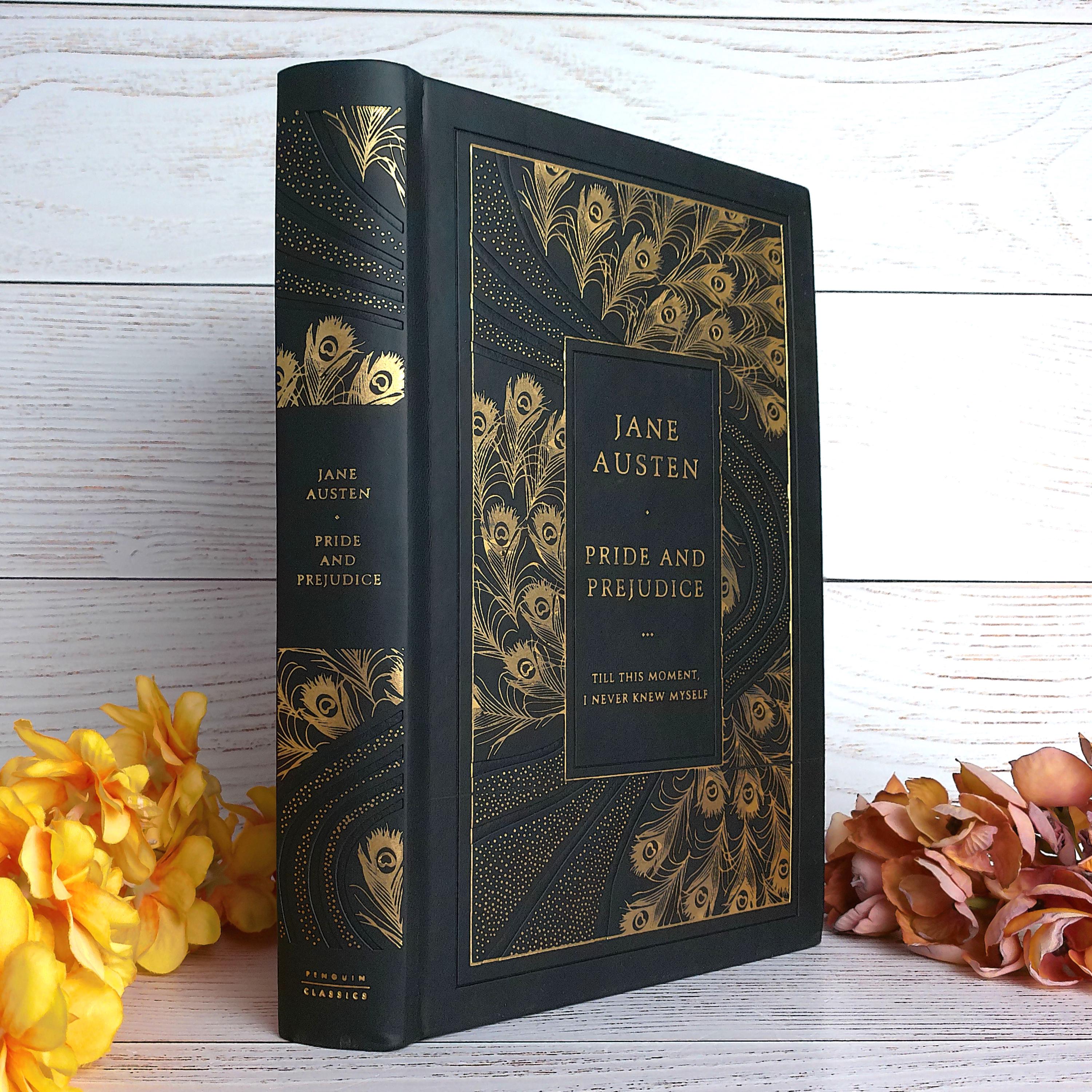 Jane Austen, Pride and Prejudice, RARE BOOK, Leatherbound Penguin Classic, Deluxe Silver Black Foil Design, Coralie Bickford-Smith Hardcover