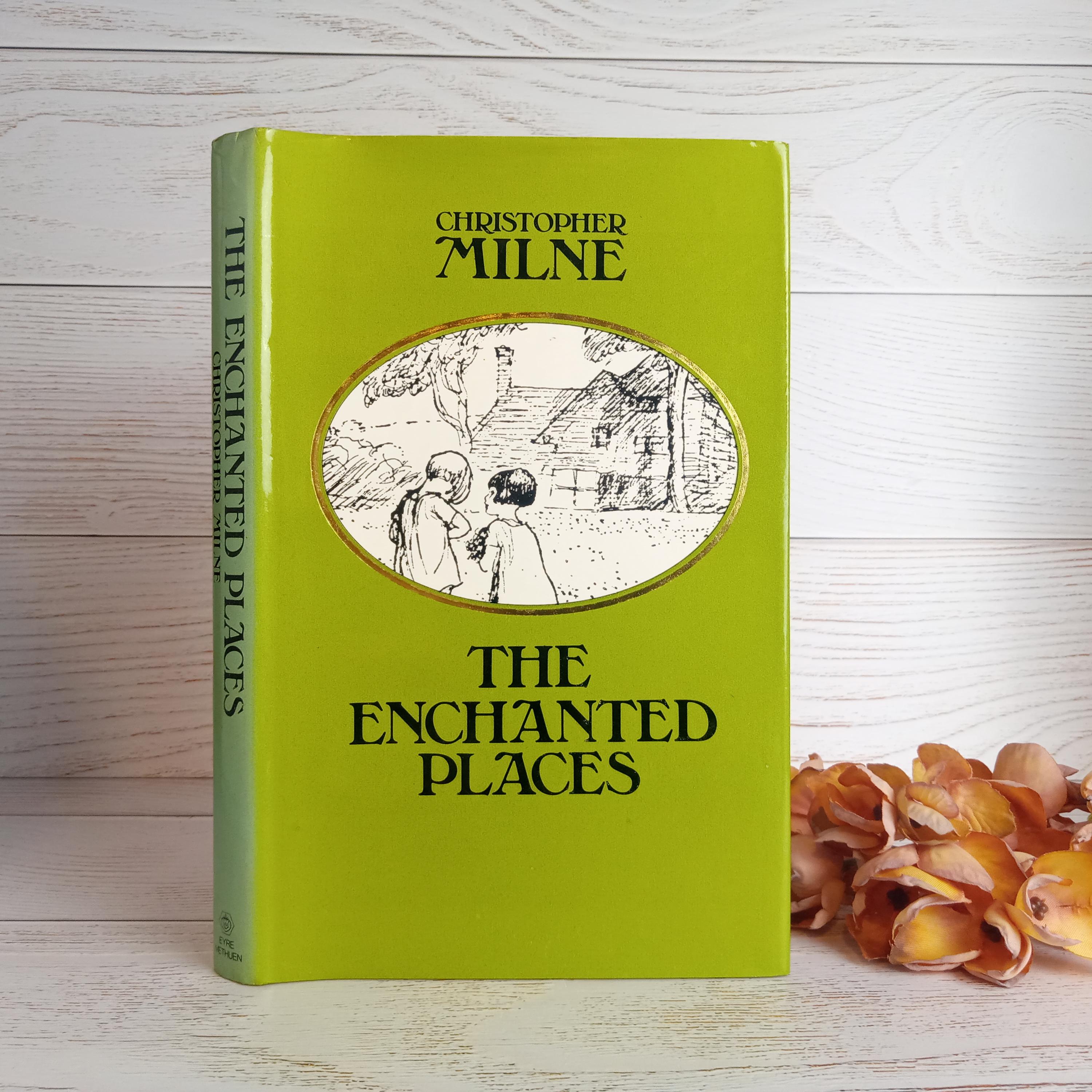 Christopher Milne, The Enchanted Places Book, Winnie-the-Pooh Author's Son Memoirs, Illustrated, Methuen 1975 Ed, Vintage Cloth, Original DJ