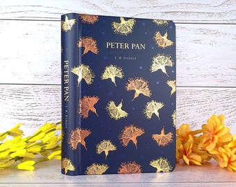 J. M. Barrie, Peter Pan, Tapa dura con bordes dorados, Edición de lujo ilustrada.