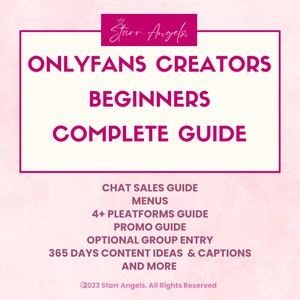 Complete OnlyFans and Fansly Promo, Contents and Sales Growth Guide for Beginners