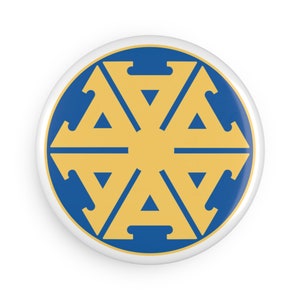 Ambassador airways Button Magnet, Round retro