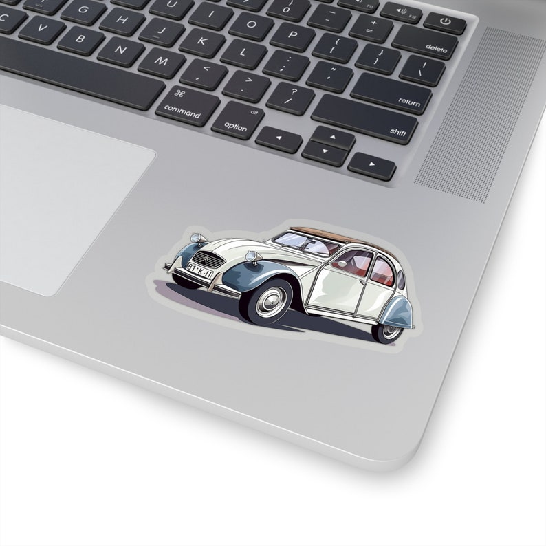 Vintage Citroën 2CV Sticker: Retro French Charm and Classic Automotive ...