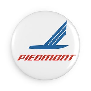 Piedmont aviation Button Magnet, Round retro