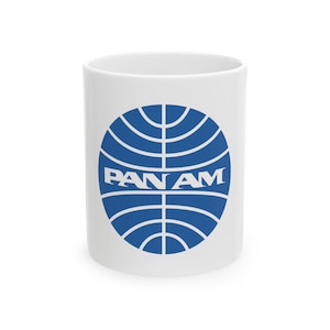 Pan Am Logo Mug - Vintage Airline Enthusiast Collector's Cup
