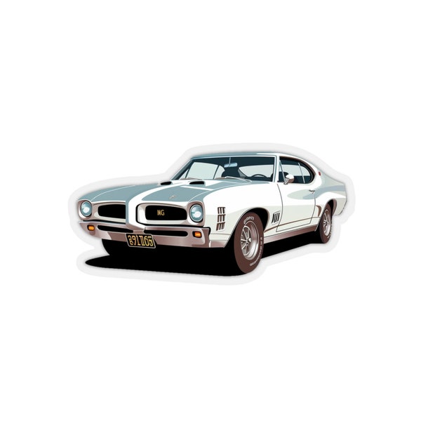 Classic Pontiac GTO Sticker: Legendary Power and Style