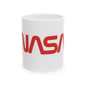 NASA Worm Logo Mug - Iconic Space Agency Collector&#39;s Cup
