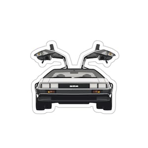 DMC DeLorean Sticker - Classic Car Vinyl Decal