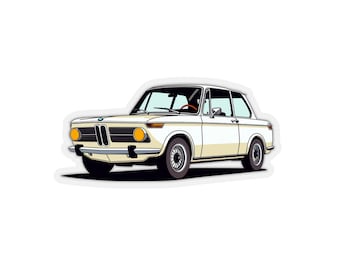 Adhesivo clásico BMW 2002: diseño atemporal y rendimiento emocionante