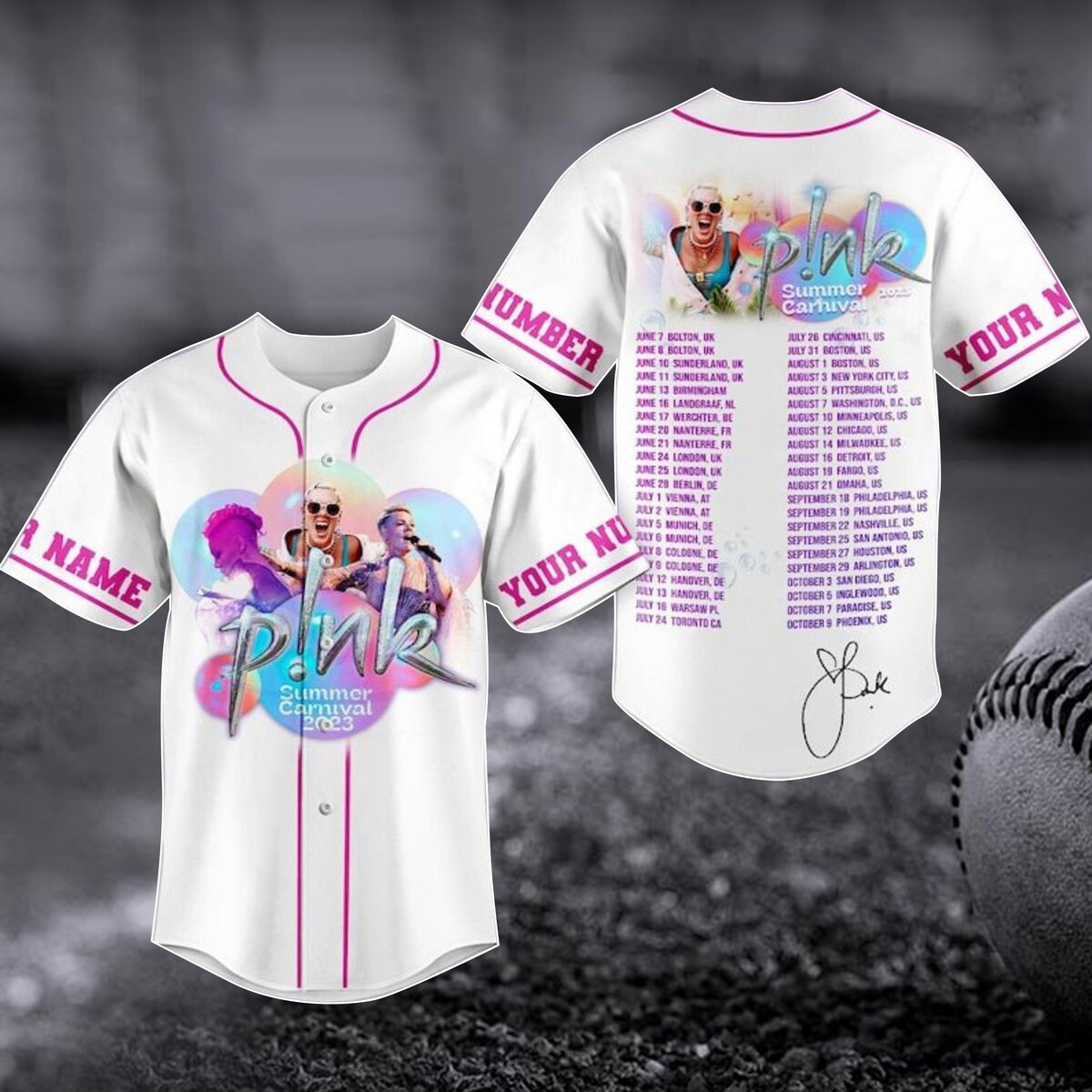 Sale Build Pink Baseball Authentic White Throwback Shirt Light Blue –  CustomJerseysPro