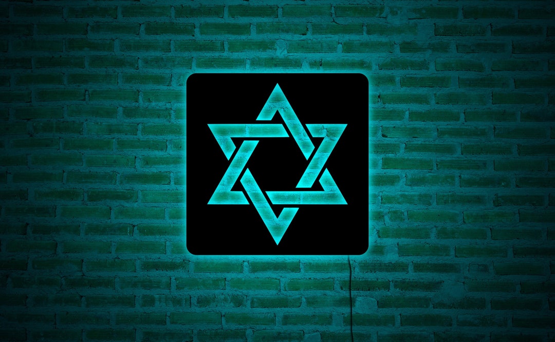 Star of David Wall Art, Jewish Wall Art, Jewish Home Decor, Hebrew Home