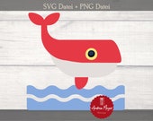 SVG + PNG Datei Wal Plotterdatei - Plotter File