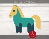 SVG + PNG Datei Pferdchen Plotterdatei - Plotter File