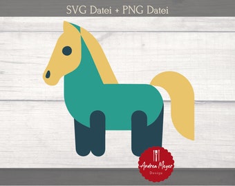 SVG + PNG-bestand paardenplotterbestand - plotterbestand