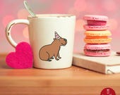 Capybara lustig – niedliches Tiermotiv mit Partyhut | Plotterdatei SVG PNG für Cricut