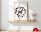 Pferd SVG skandinavisch | Minimalistische Plotterdatei Wanddeko | Dalapferd